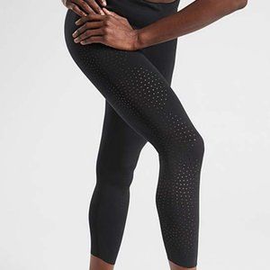 Athleta Black Velocity Laser-Cut Leggings, XS